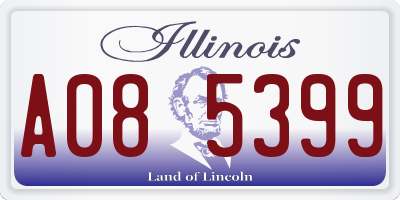 IL license plate A085399