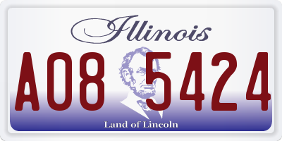 IL license plate A085424