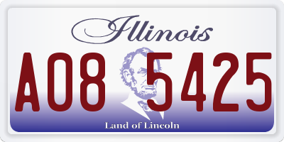 IL license plate A085425