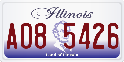 IL license plate A085426