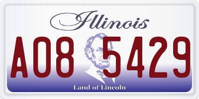 IL license plate A085429