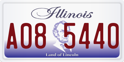 IL license plate A085440