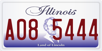 IL license plate A085444