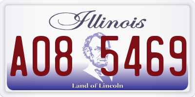 IL license plate A085469