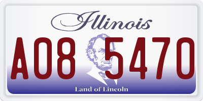 IL license plate A085470