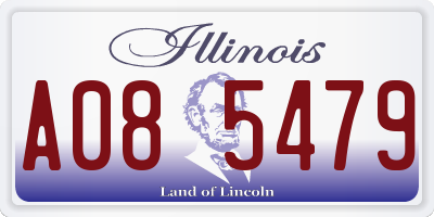 IL license plate A085479