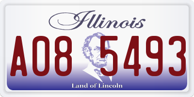 IL license plate A085493