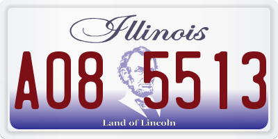 IL license plate A085513