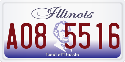 IL license plate A085516