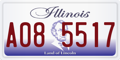 IL license plate A085517