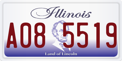 IL license plate A085519