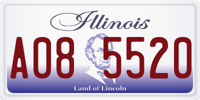 IL license plate A085520