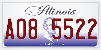 IL license plate A085522
