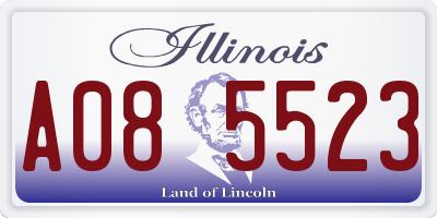 IL license plate A085523