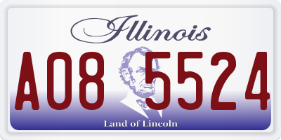 IL license plate A085524