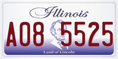IL license plate A085525