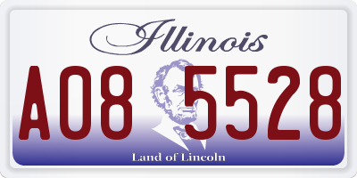 IL license plate A085528
