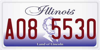 IL license plate A085530