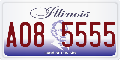 IL license plate A085555