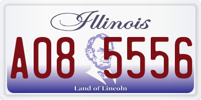 IL license plate A085556