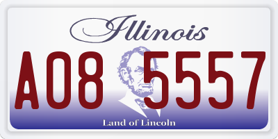 IL license plate A085557