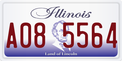 IL license plate A085564