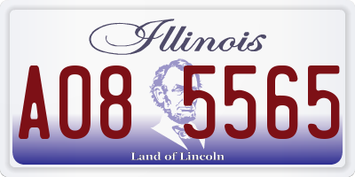 IL license plate A085565