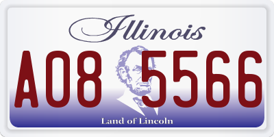 IL license plate A085566