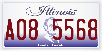 IL license plate A085568