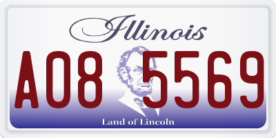 IL license plate A085569