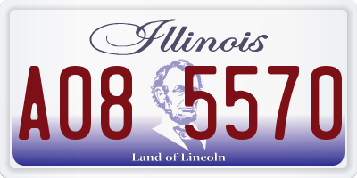 IL license plate A085570