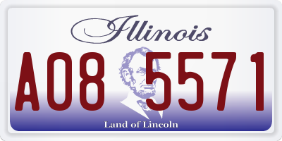 IL license plate A085571