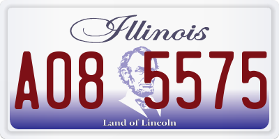 IL license plate A085575