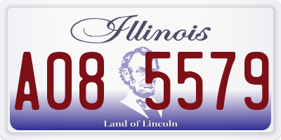IL license plate A085579