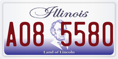 IL license plate A085580