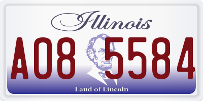 IL license plate A085584