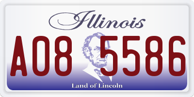 IL license plate A085586
