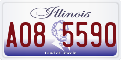 IL license plate A085590