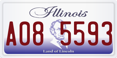 IL license plate A085593