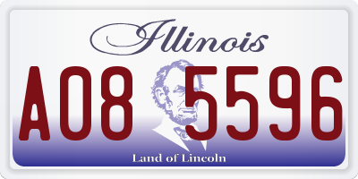 IL license plate A085596