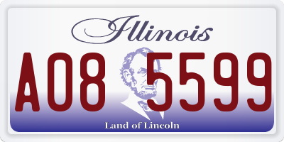 IL license plate A085599