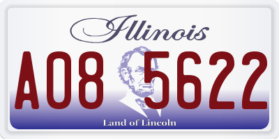 IL license plate A085622