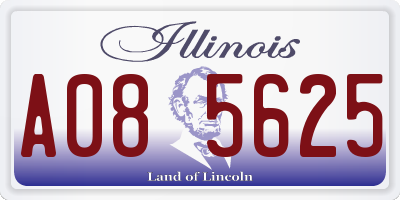 IL license plate A085625