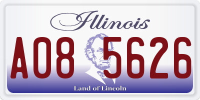 IL license plate A085626