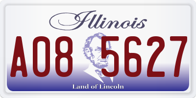 IL license plate A085627