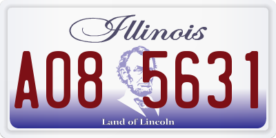 IL license plate A085631