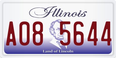 IL license plate A085644