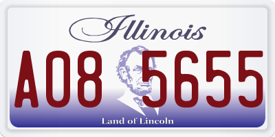 IL license plate A085655