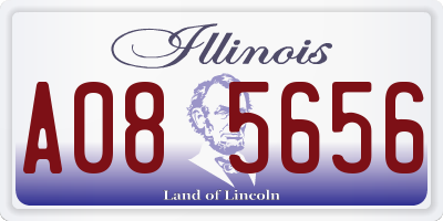 IL license plate A085656