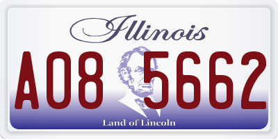 IL license plate A085662